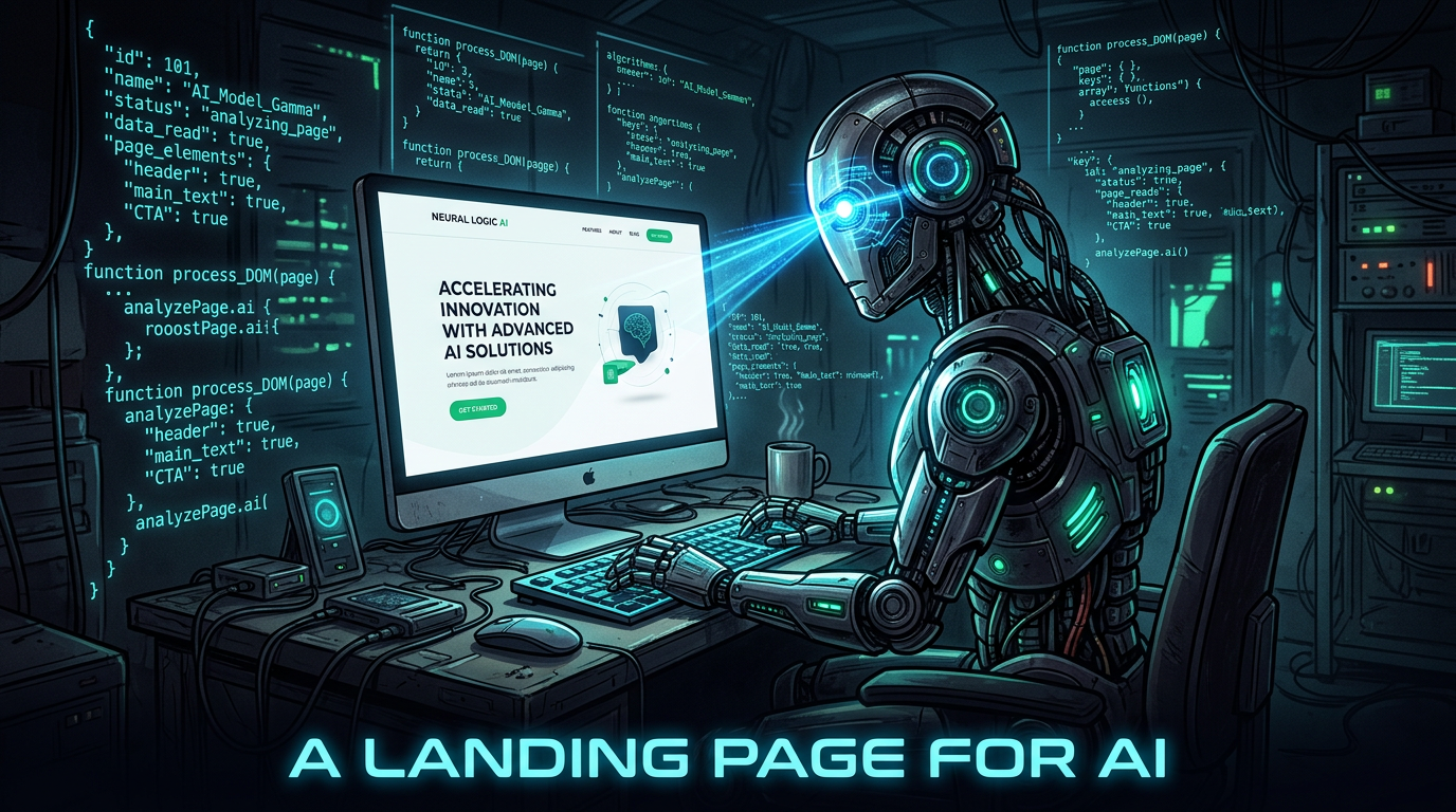 We Built a Landing Page for AI Agents, Not People