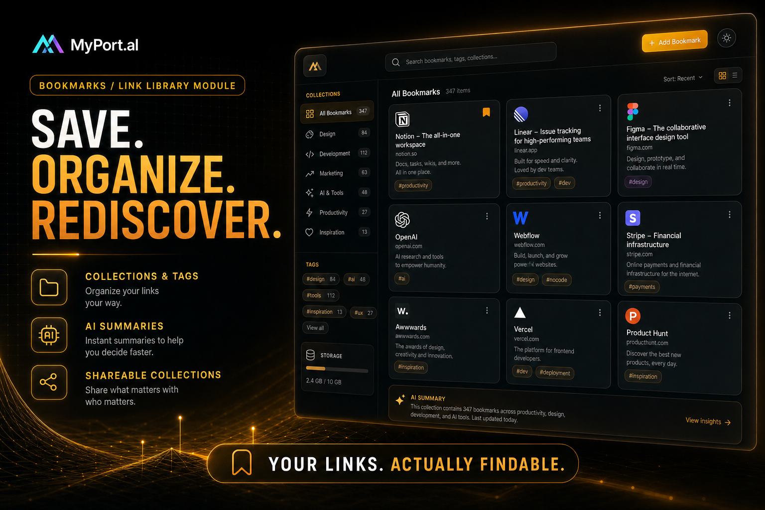 Bookmarks: Save, Organize, and Actually Find Your Links