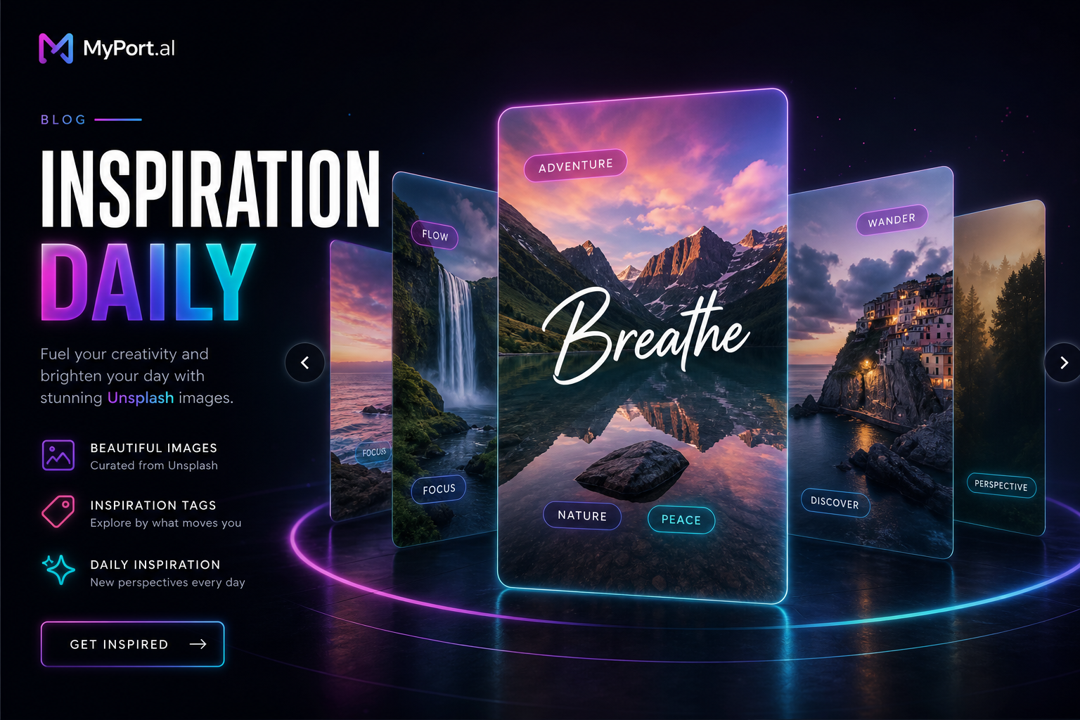 Daily Inspiration Module: Beautiful Images That Rotate Daily