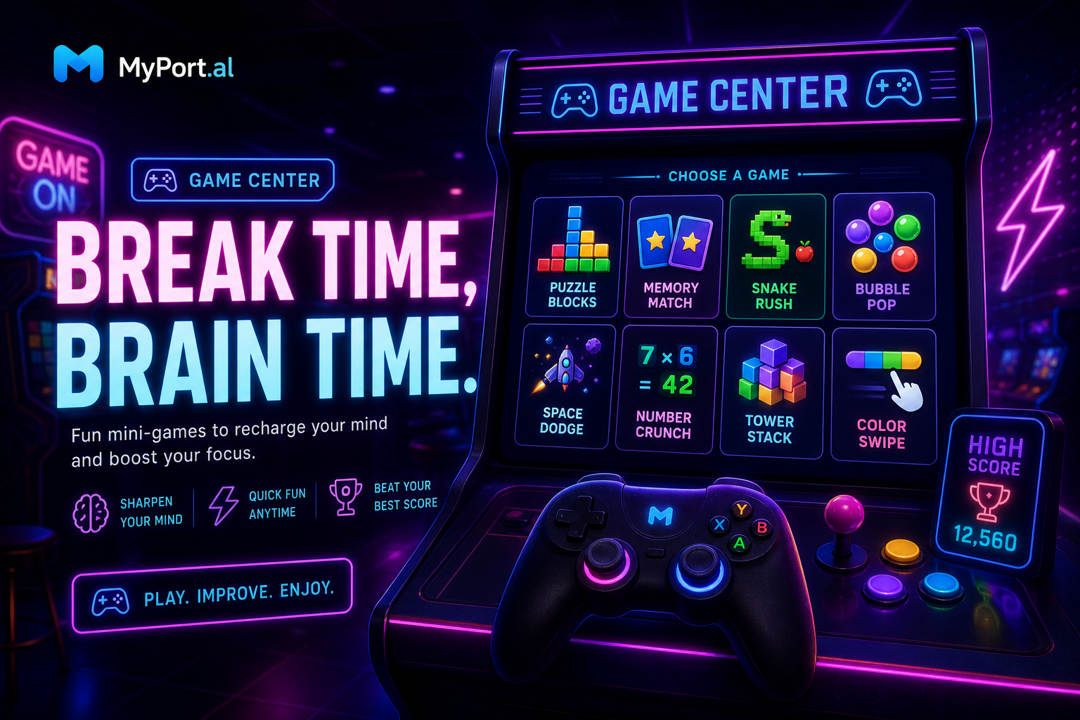 Game Center: Your Dashboard Arcade, One Tile Away