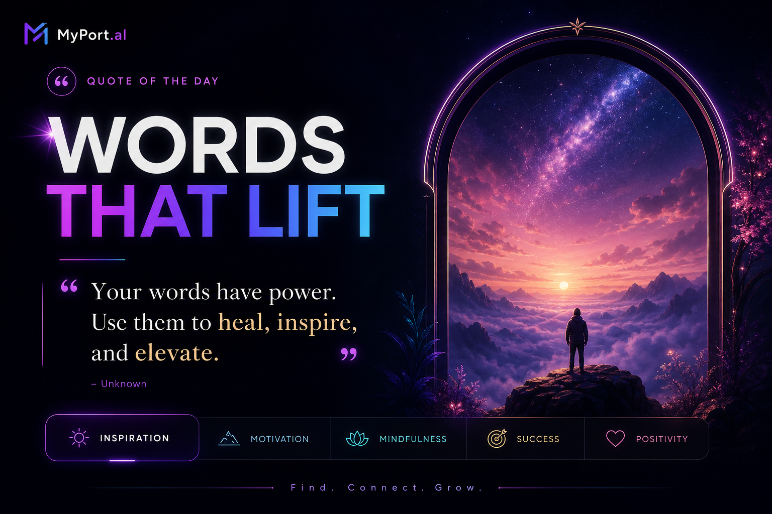 Quote of the Day: Inspiration, Scripture, and AI Art on Your Dashboard
