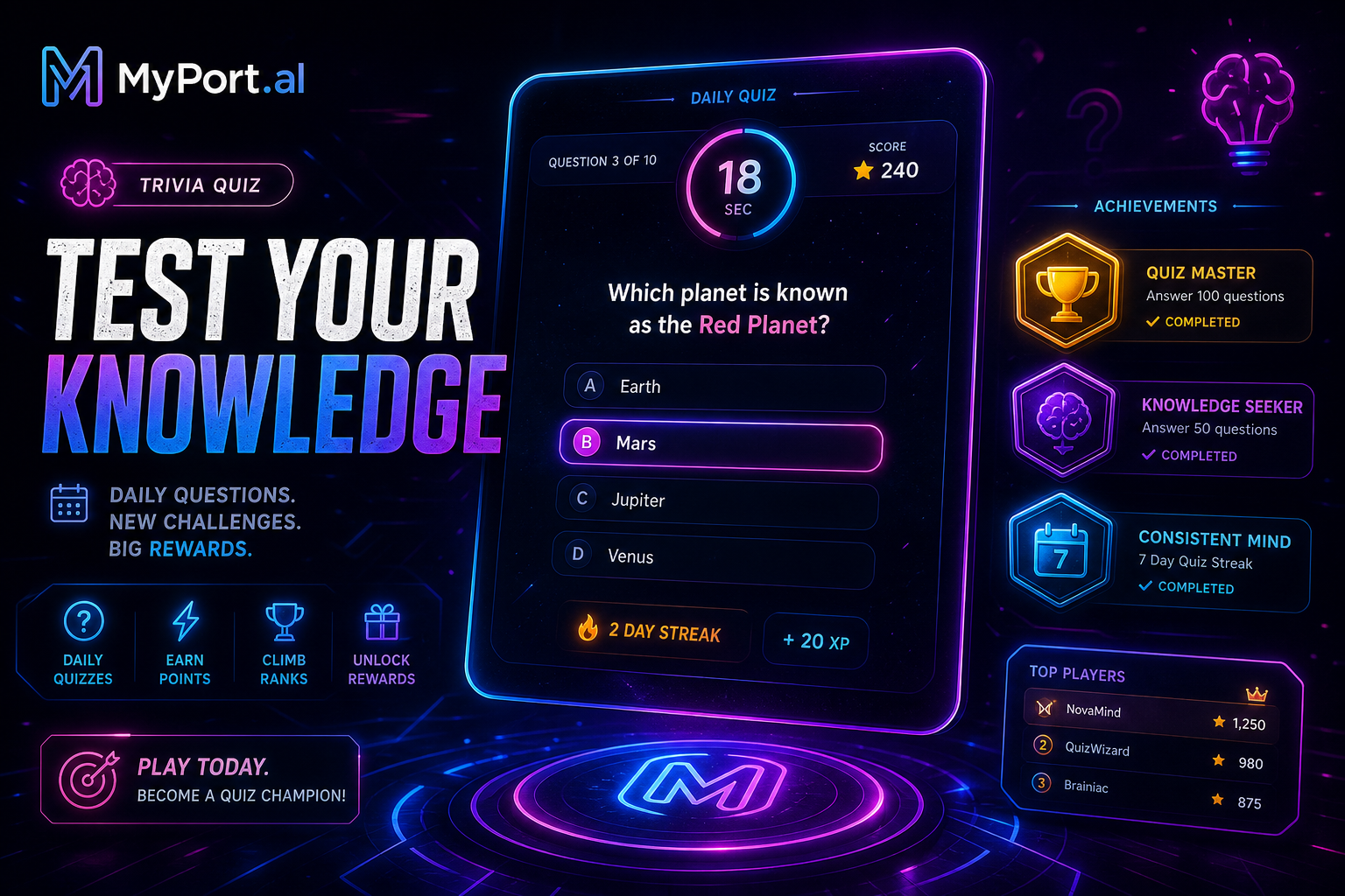 Trivia & Quiz: Daily Questions, AI Sets, and Achievements