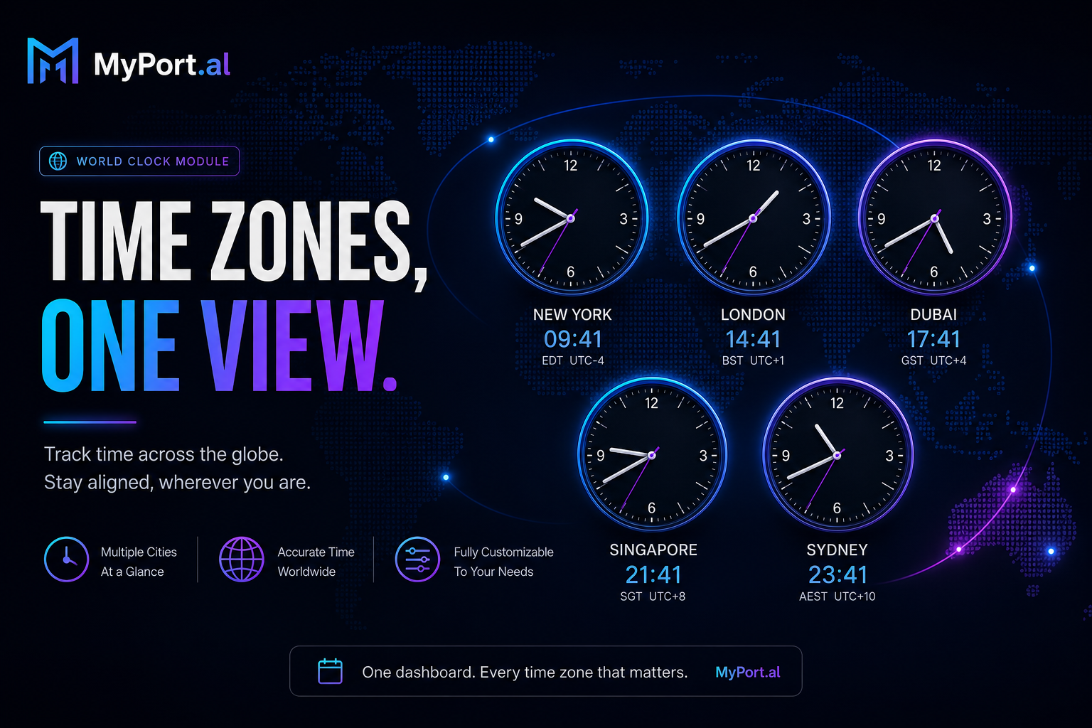 World Clock Module: Every Time Zone You Care About