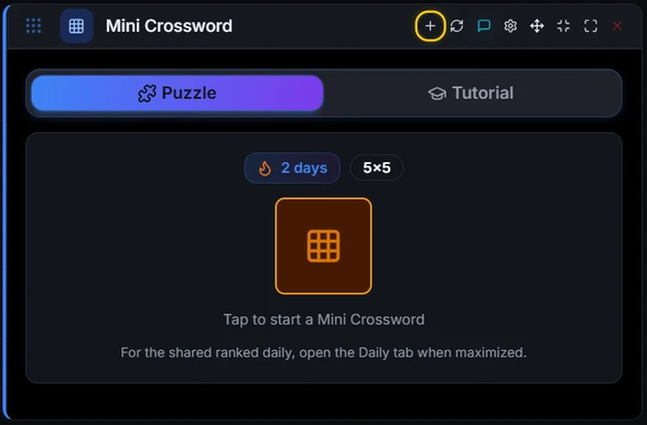 Mini Crossword preview